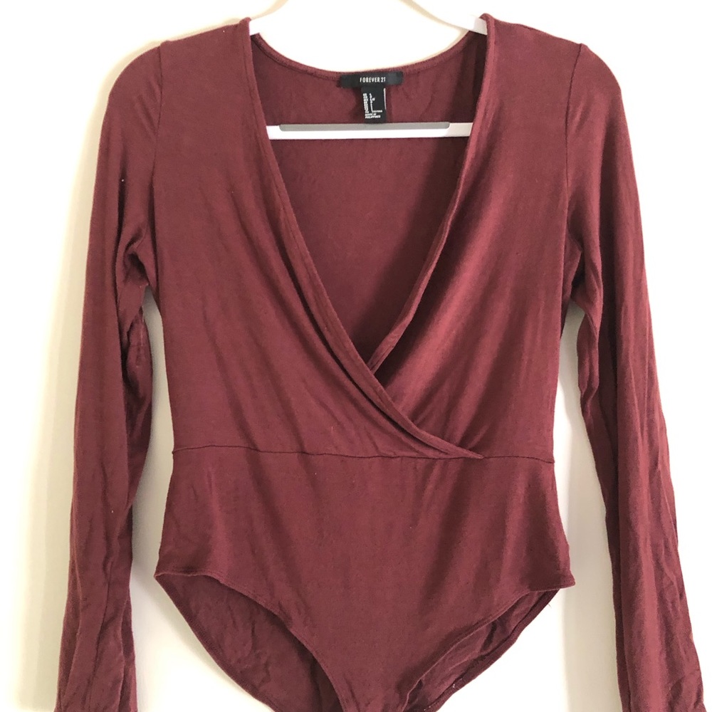 Forever 21 maroon bodysuit